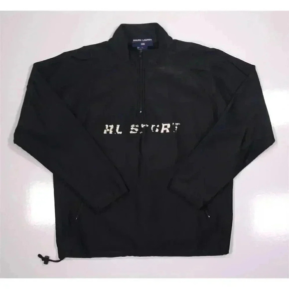 Ralph Lauren Polo Sport RL Sport Vintage Y2K 1/4 Quarter Zip Pullover Jacket~ L - Picture 1 of 5